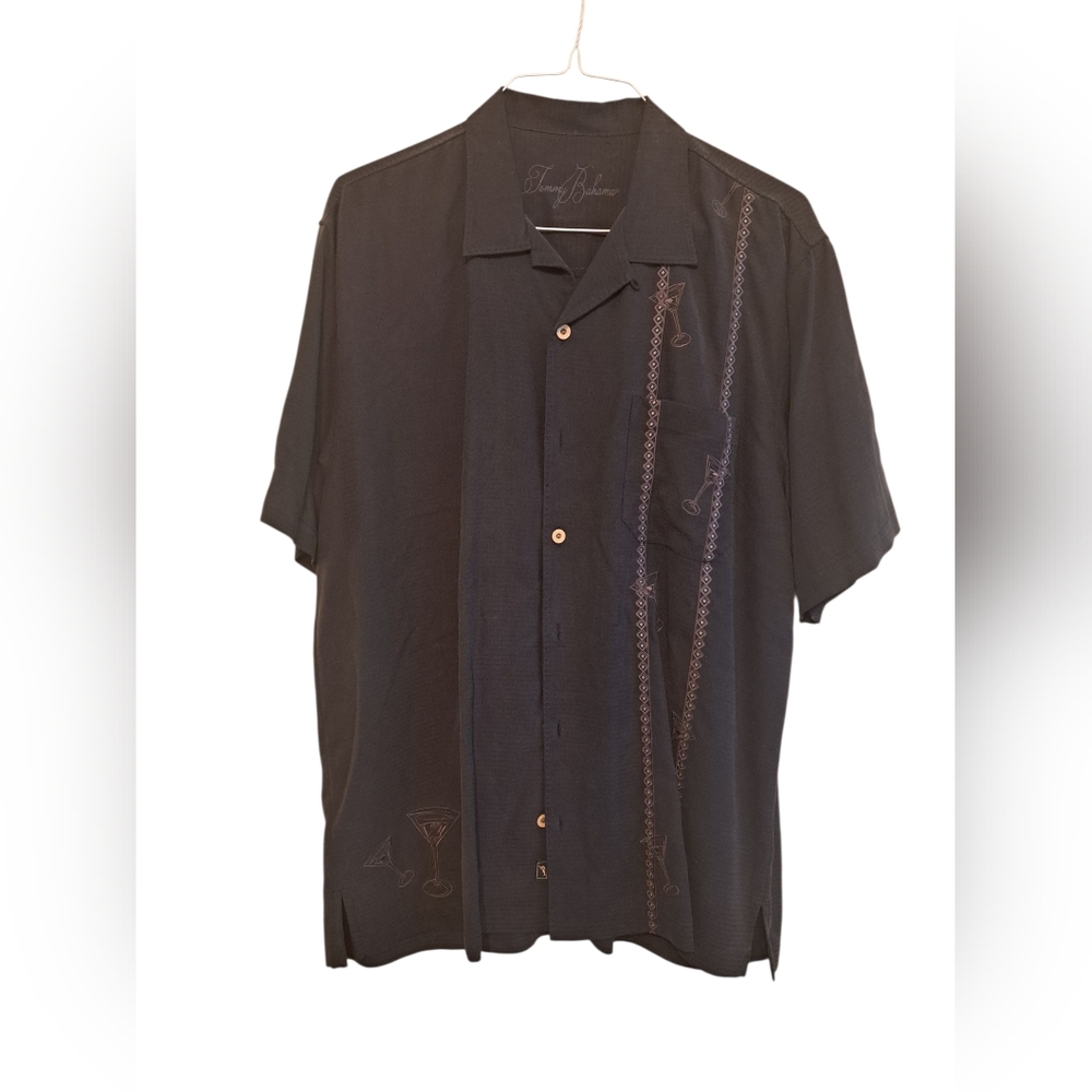 Tommy Bahama Men's Brown Short Sleeve Shirt